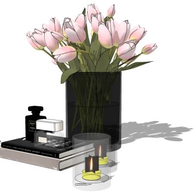 花卉花瓶插花花艺摆件