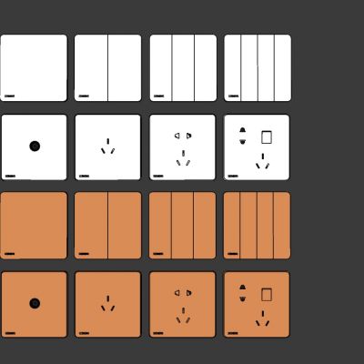 现代开关插座面板插板组合背景墙