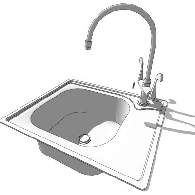 单盆洗菜盆龙头
