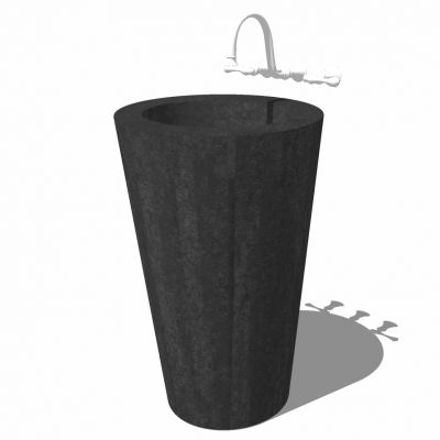 现代圆形异形洗手台