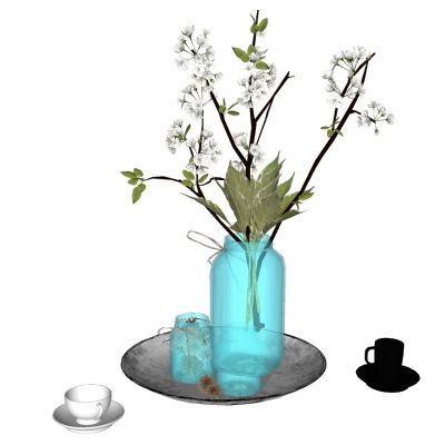 花卉花瓶插花花艺摆件