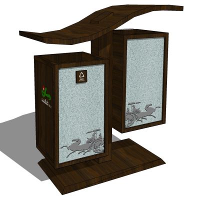 新中式户外垃圾桶垃圾箱