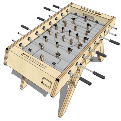 娱乐器材桌面足球构件