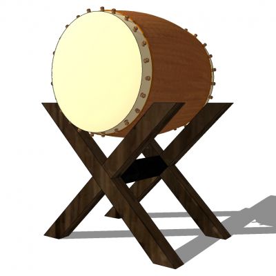 中式古典韩式大鼓构件构件