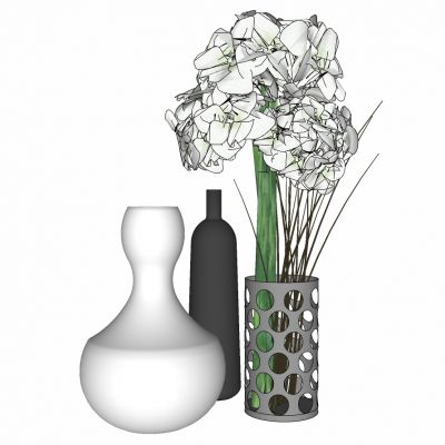 现代花艺插花花瓶摆件