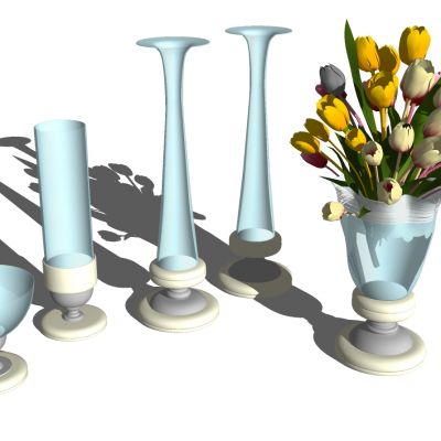 花卉花瓶插花花艺摆件