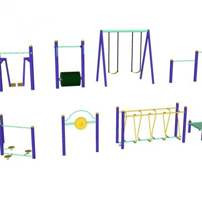 户外健身器材太空漫步机组合