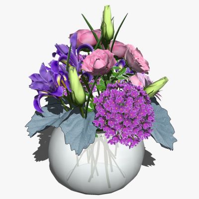 现代欧式花瓶花艺插花摆件郁金香百合花玫瑰花