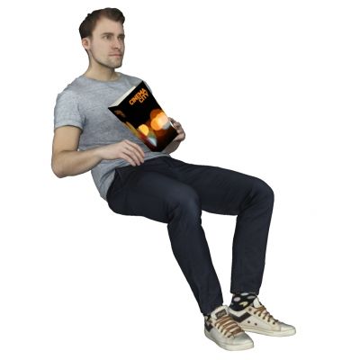 高精度坐姿人物