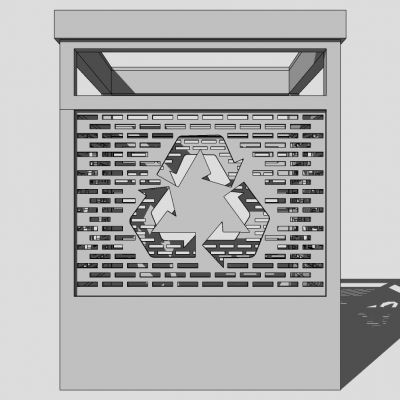 现代简约户外垃圾桶垃圾箱