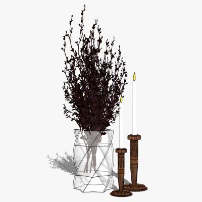 现代花瓶花艺插花摆件饰品