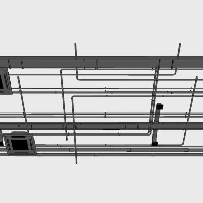 工业风空调管道管线构件