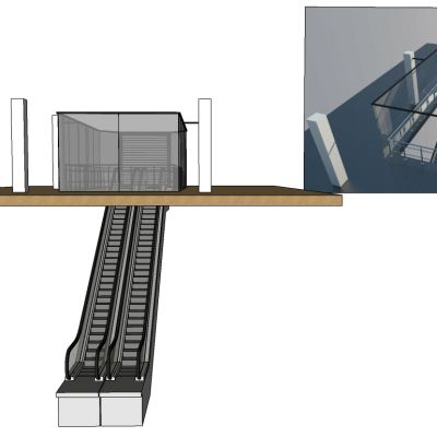 商场自动扶梯滚梯自动扶梯构件电梯构件