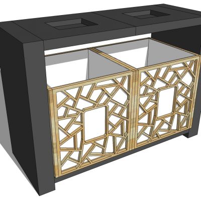 新中式户外垃圾桶垃圾箱
