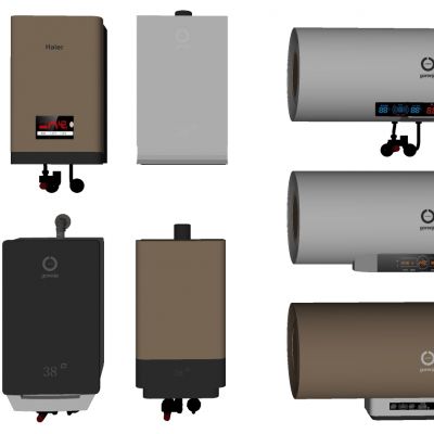现代高档电热水器燃气热水器