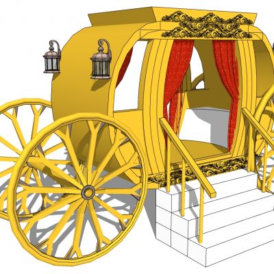 欧式法式马车花车构件