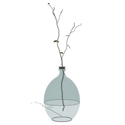 现代玻璃花瓶插花花艺摆件
