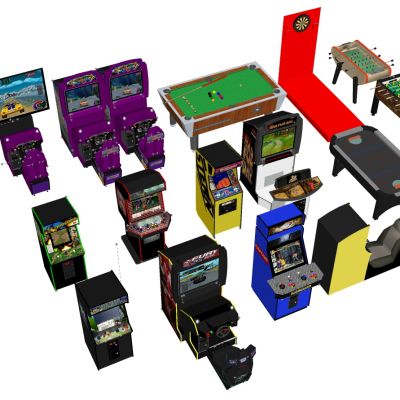 现代娱乐设施游戏机