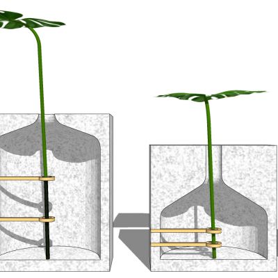 现代玻璃花瓶插花花艺摆件