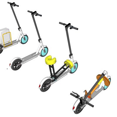 现代滑板车代驾车折叠车