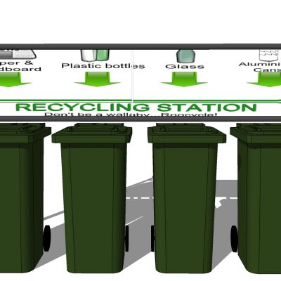 现代简约户外垃圾桶垃圾箱