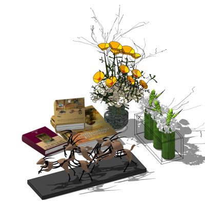 花卉花瓶插花花艺摆件