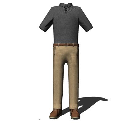 男装人物服饰模特