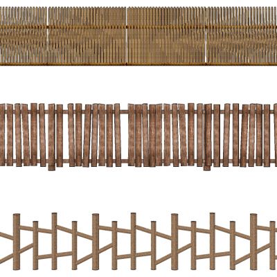 竹篱笆栅栏农家乐民宿墙构件