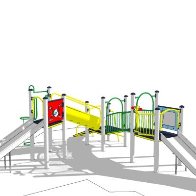 现代儿童游乐园游乐设施儿童滑梯