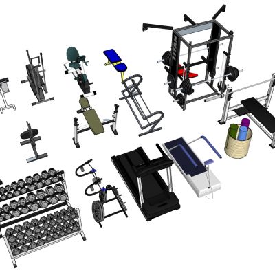 现代建设器材体育器材跑步机动感单车