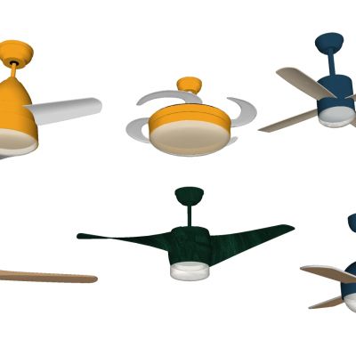 现代北欧风扇吊灯组合