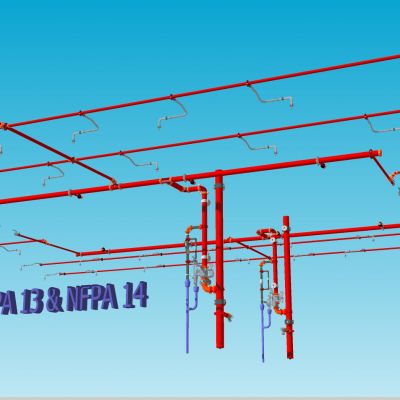 消防喷淋管道阀门管线装置