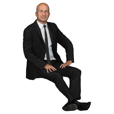 高精度坐姿人物