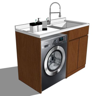 洗衣柜阳台柜子组合