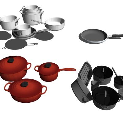 现代厨房用品灶具平底锅