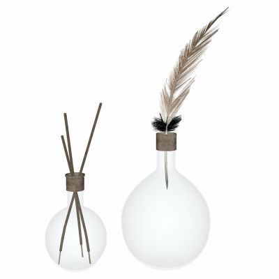 现代花艺花瓶插花陈设摆饰摆件羽毛