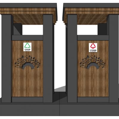 新中式户外垃圾桶垃圾箱