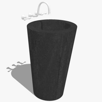 现代柱状洗手台