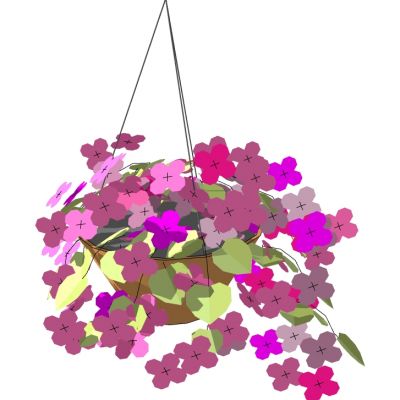 吊挂植物吊篮花艺