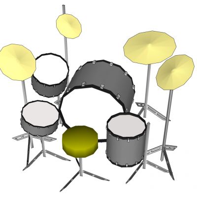 现代乐器构件架子鼓