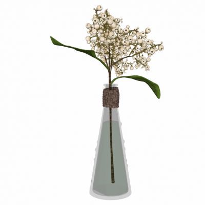 现代花艺花瓶插花陈设摆饰摆件百合花花苞