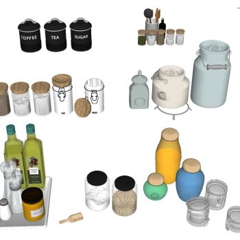 厨房用品调料罐瓶子