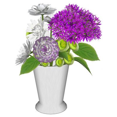 欧式法式插花花瓶大花艺摆件风信子菊花