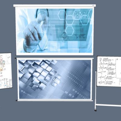 投影仪投影幕布组合