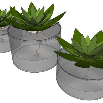 现代玻璃花瓶插花花艺摆件