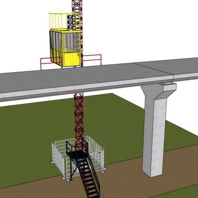 升降机电梯龙门架