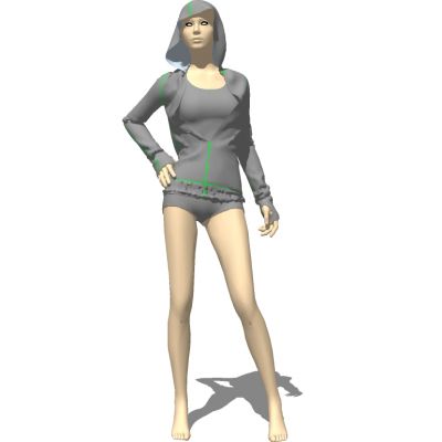 女装人物服饰服装模特