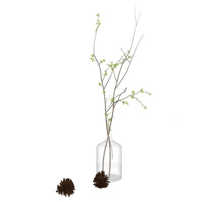 现代玻璃花瓶插花花艺摆件