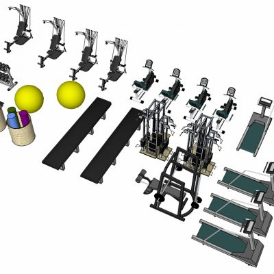 现代建设器材体育器材跑步机哑铃力量器械