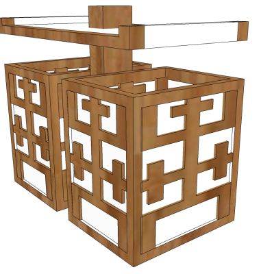 新中式户外垃圾桶垃圾箱